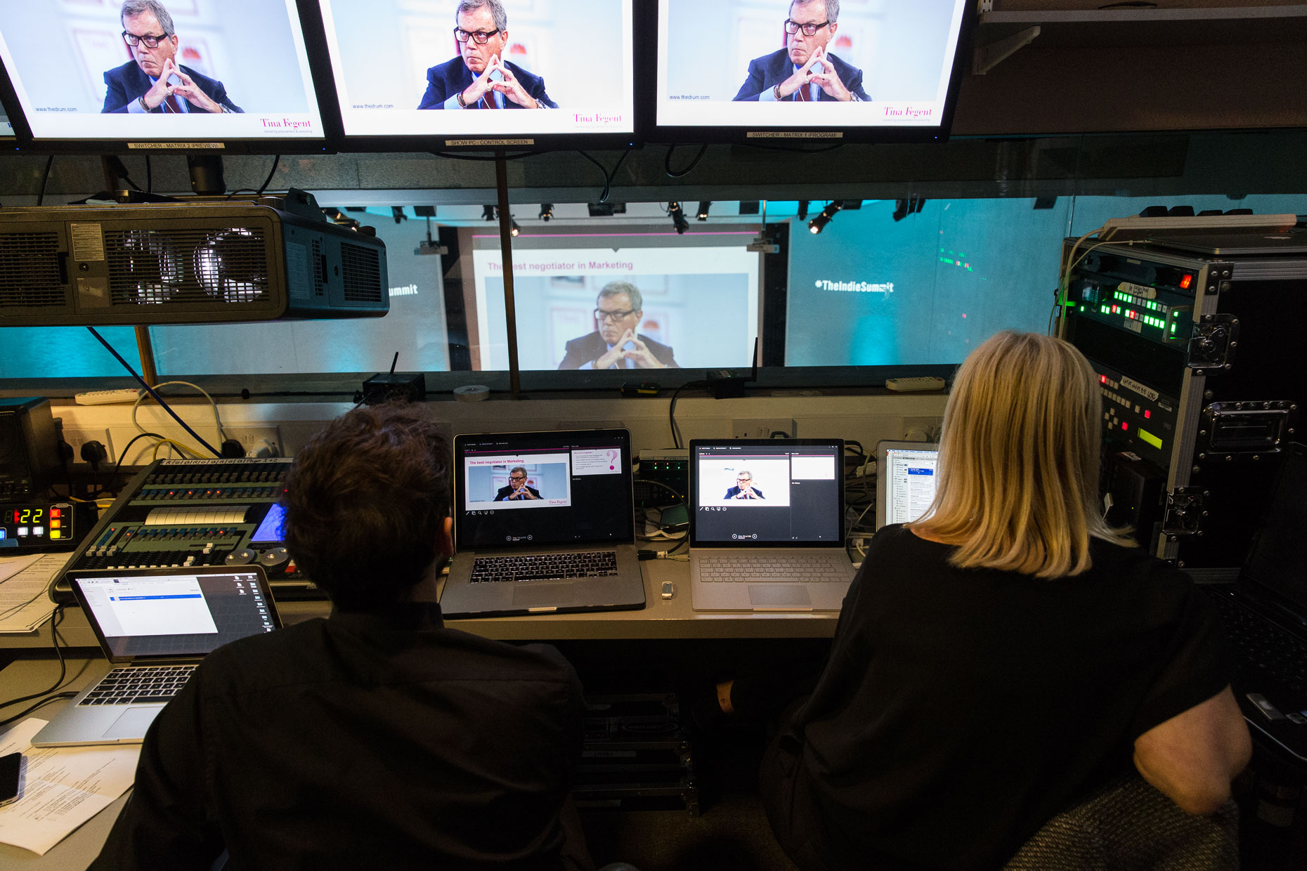 Control room at the Indie Summit in London